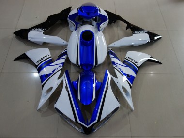 Gloss White and Blue 2004-2006 R1 Fairings