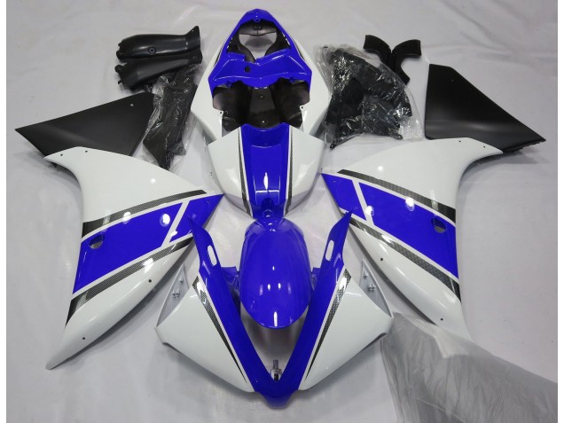 Gloss White and Blue 2009-2011 R1 Fairings