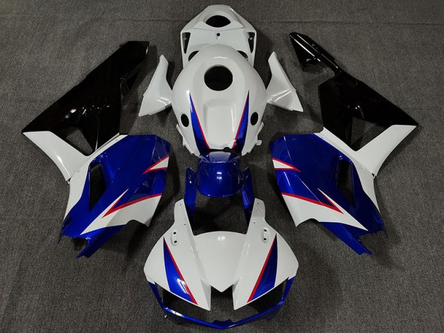 Gloss White and Deep Blue 2013-2023 CBR600RR Fairings