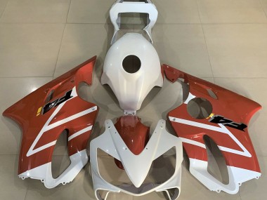 Gloss White and Orange 2001-2003 CBR600 F4i Fairings