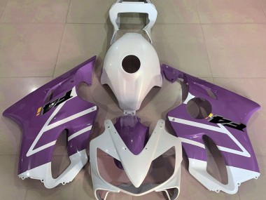 Gloss White and Purple 2001-2003 CBR600 F4i Fairings