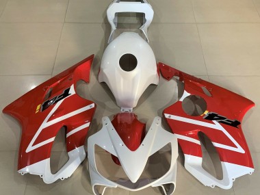 Gloss White and Red 2001-2003 CBR600 F4i Fairings