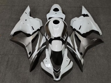 Gloss White and Silver 2009-2012 CBR600RR Fairings