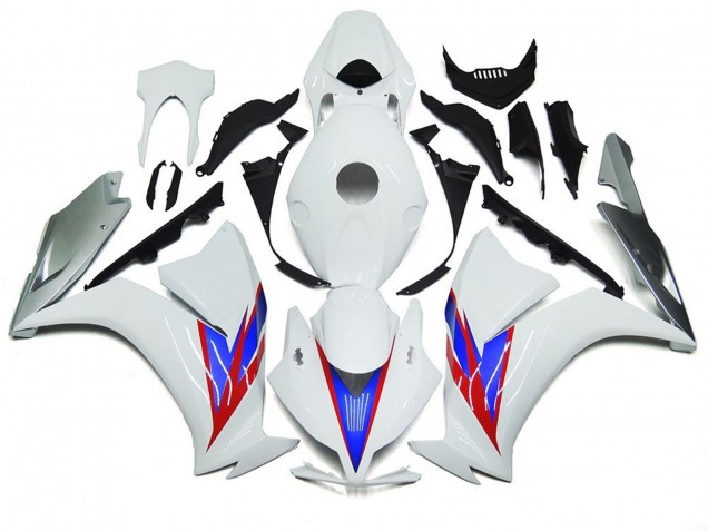 Gloss White and Silver 2012-2016 CBR1000RR Fairings