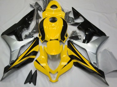 Gloss Yellow Silver and Black 2007-2008 CBR600RR Fairings