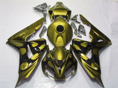 Gloss Yellow and Black 2006-2007 CBR1000RR Fairings