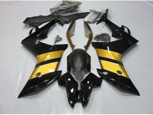 Gold Black CBR Design 2011-2012 CBR600F Fairings