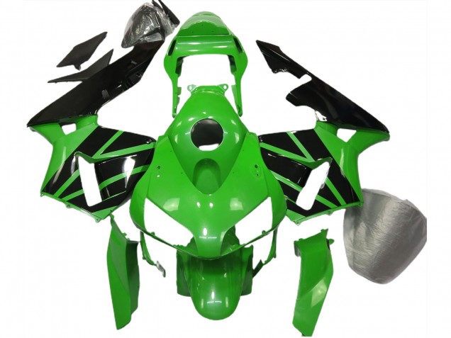 Green Black No Decals 2003-2004 CBR600RR Fairings