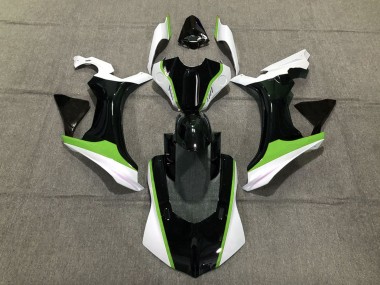 Green Black and White 2015-2019 R1 Fairings