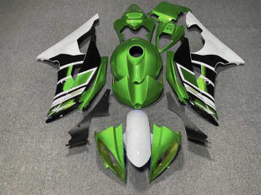 Green Black and White OEM Style 2008-2016 R6 Fairings