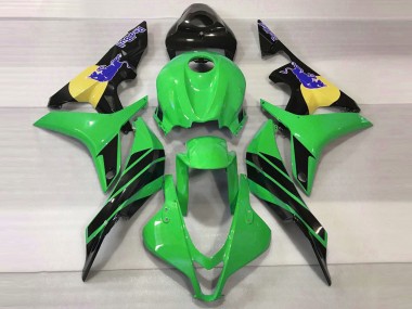 Green & Blue Bull 2007-2008 CBR600RR Fairings