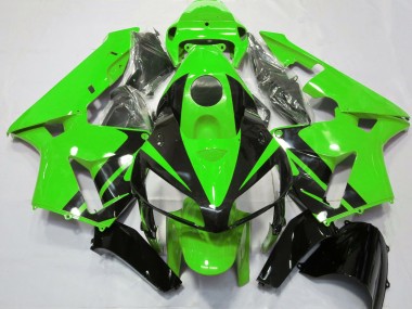 Green & Gloss Black Design 2005-2006 CBR600RR Fairings