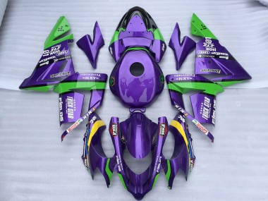 Green Purple Trick Star 2004-2005 ZX10R Fairings