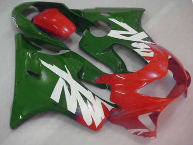 Green Red and White Decal 1999-2000 CBR600 F4 Fairings