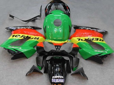 Green Repsol 2002-2012 VFR800 Fairings