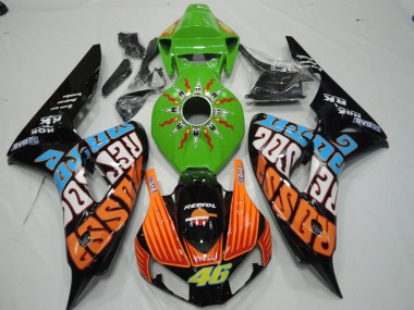 Green Rossi 2006-2007 CBR1000RR Fairings