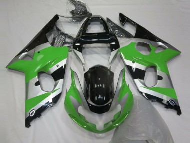 Green Silver OEM Style 2000-2002 GSXR 1000 Fairings