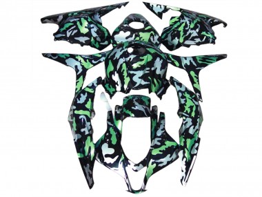 Green Snow Camo 2009-2012 CBR600RR Fairings