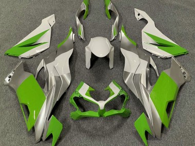 Green White and Silver 2019-2023 ZX6R Fairings