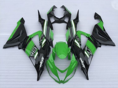 Green and Black High Gloss 2013-2018 ZX6R Fairings