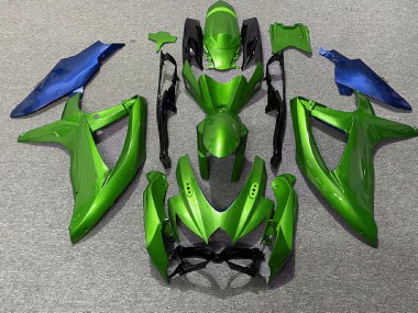 Green and Blue 2008-2010 GSXR 600-750 Fairings