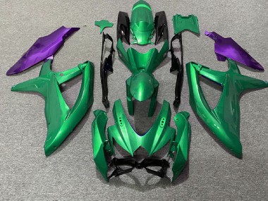 Green and Purple 2008-2010 GSXR 600-750 Fairings