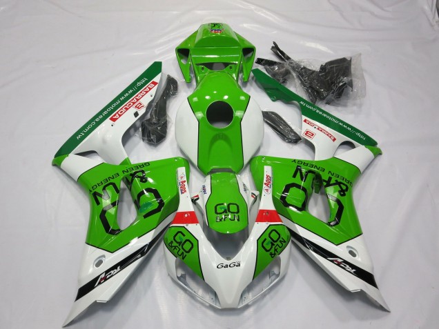 Green and White 2006-2007 CBR1000RR Fairings