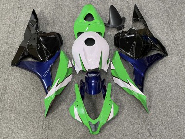 Green and White 2009-2012 CBR600RR Fairings