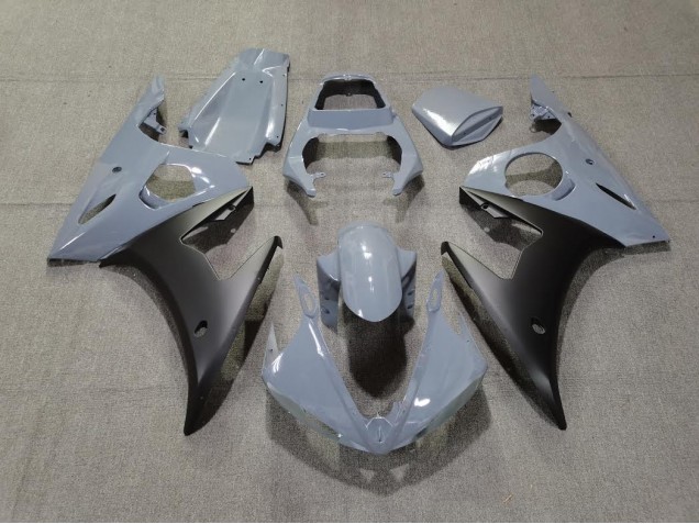 Grey & Matte Black 2003-2004 R6 Fairings