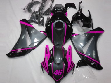 Grey Motul & Pink 2008-2011 CBR1000RR Fairings