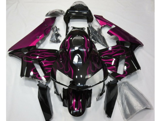 Hot Pink Flames 2003-2004 CBR600RR Fairings