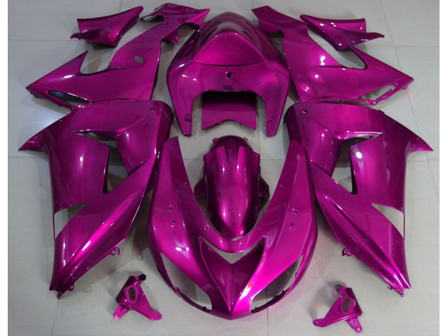 Hot Pink Plain 2006-2007 ZX10R Fairings