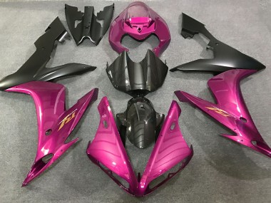 Hot Pink and Carbon Fiber Style 2004-2006 R1 Fairings