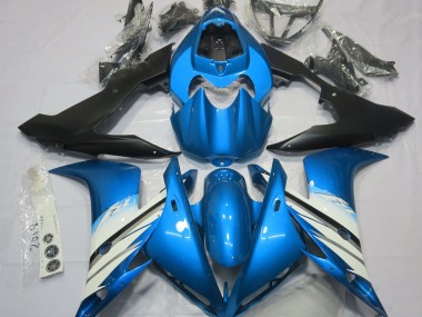 Light Blue & White 2004-2006 R1 Fairings