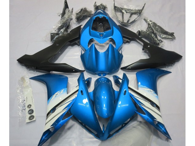 Light Blue & White 2004-2006 R1 Fairings