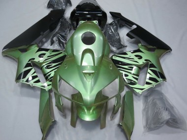 Light Green Flame 2005-2006 CBR600RR Fairings