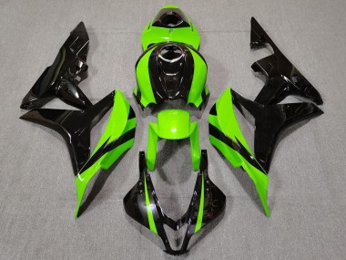 Lime Green and Black 2007-2008 CBR600RR Fairings