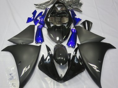 Matte Black & Blue 2009-2011 R1 Fairings