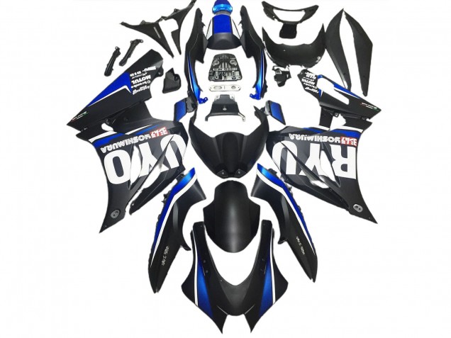 Matte Black & Blue 2017-2023 GSXR 1000 Fairings