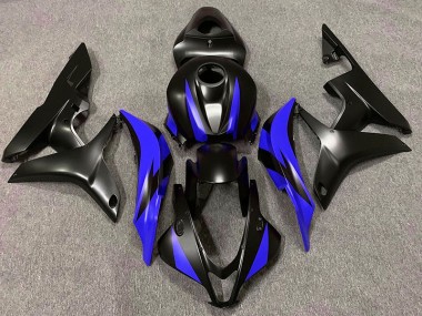 Matte Black & Blue Design 2007-2008 CBR600RR Fairings