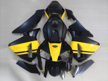 Matte Black & Gloss Yellow 2005-2006 CBR600RR Fairings