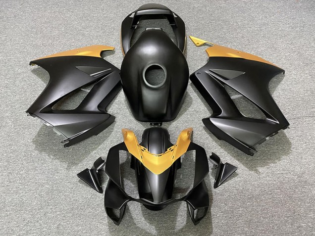 Matte Black & Gold 2002-2012 VFR800 Fairings