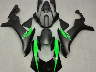 Matte Black & Green 2015-2019 R1 Fairings