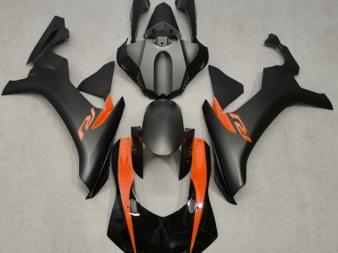 Matte Black & Orange 2015-2019 R1 Fairings