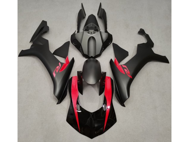 Matte Black & Pearl Red 2015-2019 R1 Fairings