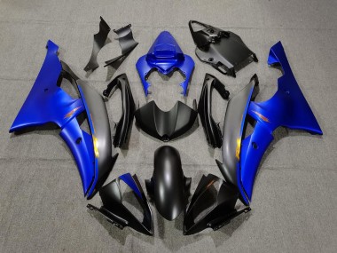 Matte Black and Blue 2008-2016 R6 Fairings