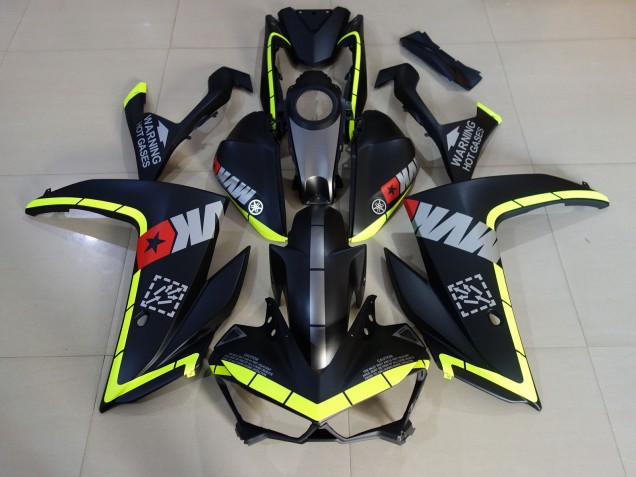 Matte Black and Yellow 2015-2018 R3 Fairings