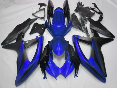 Matte Blue No R 2008-2010 GSXR 600-750 Fairings