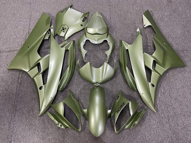 Matte Green 2006-2007 R6 Fairings