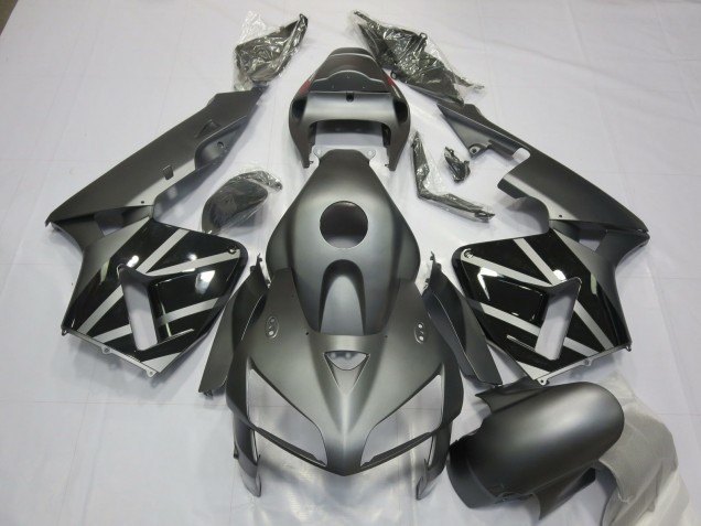 Matte Grey & Black 2005-2006 CBR600RR Fairings